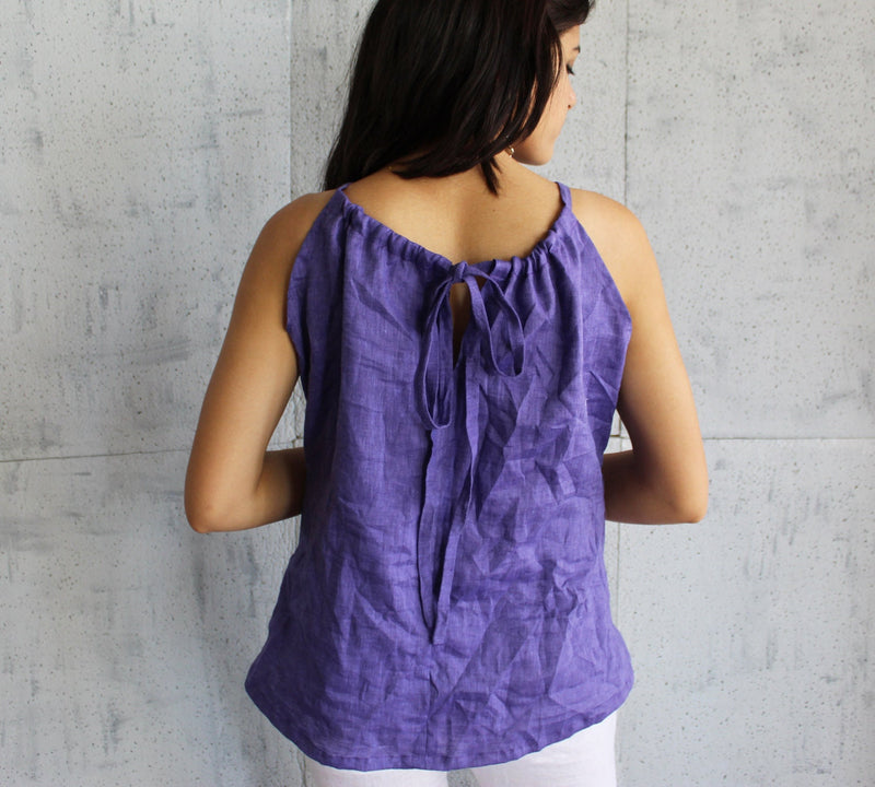 Pure Linen Halter Tank Top, photo 4