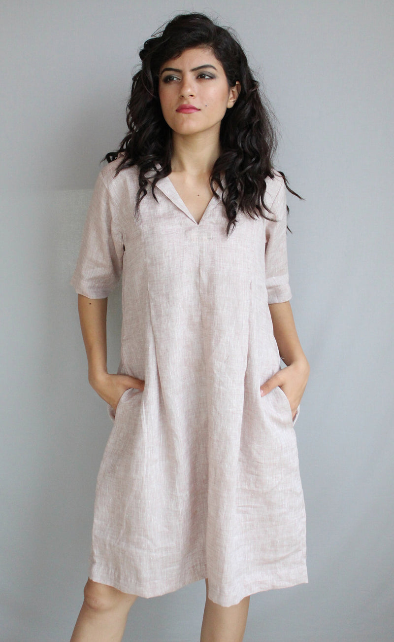 Linen Tunic Dress with Half Sleeves, photo 2