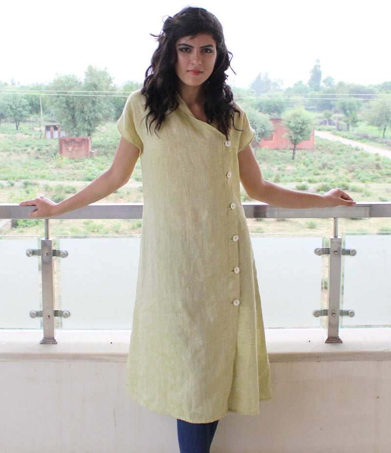 Linen Tunic Dress with Cowl Neck, photo 2