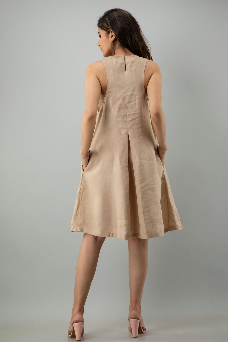 Sleeveless Linen Halter Midi Dress, photo 3