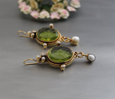 Green and Blue Earrings, Set of Two Pairs, photo 2