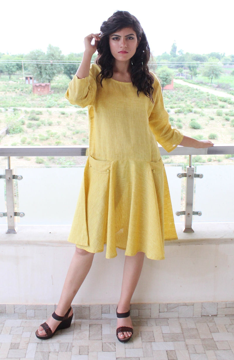 Linen Dress With Pockets, Linen Midi Dress, Linen Tunic, Plus Size Linen, Linen Clothing, Linen shift dress, Women, Linen Clothing