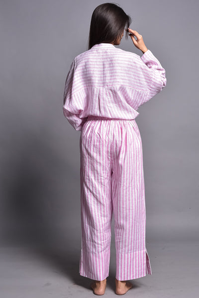 Two-Piece Linen Pajama Set with Pockets, photo 4