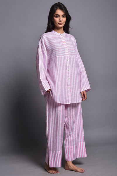 Two-Piece Linen Pajama Set with Pockets, photo 3