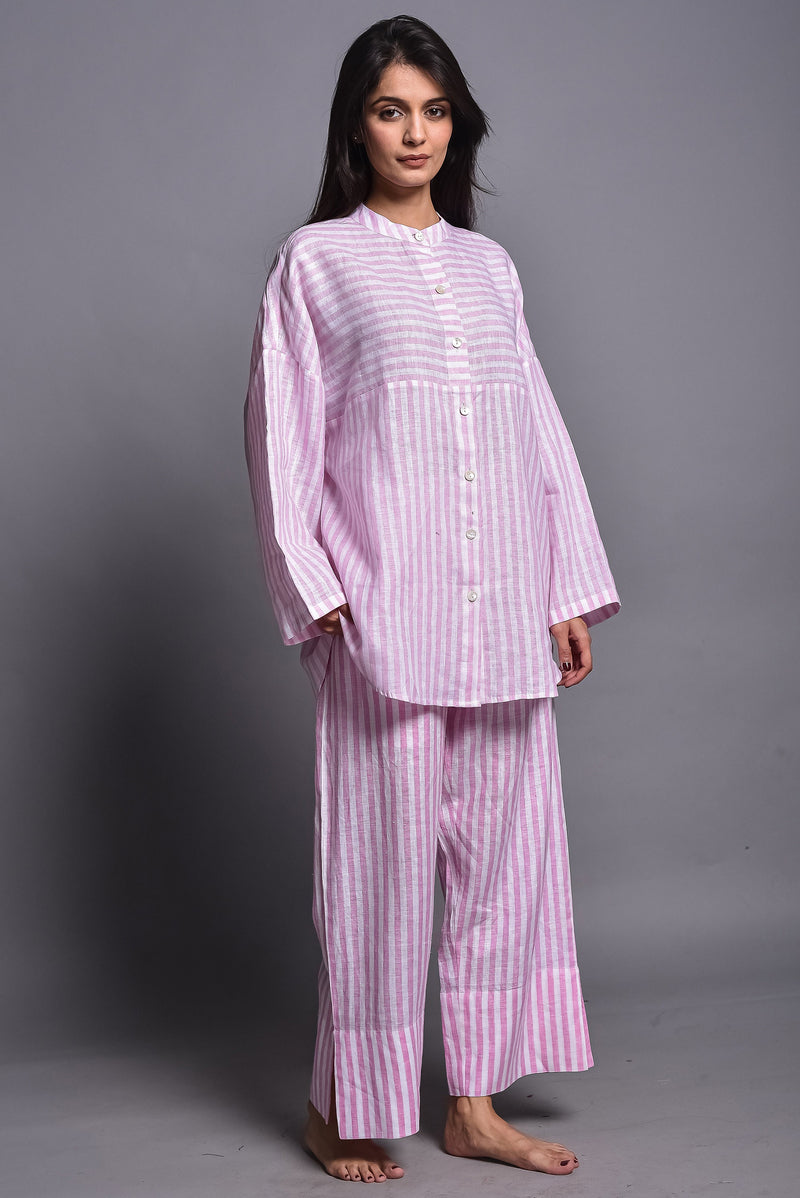 Two-Piece Linen Pajama Set with Pockets, photo 3