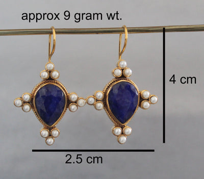 Ruby Earrings, Art Deco Style, Gold, photo 3
