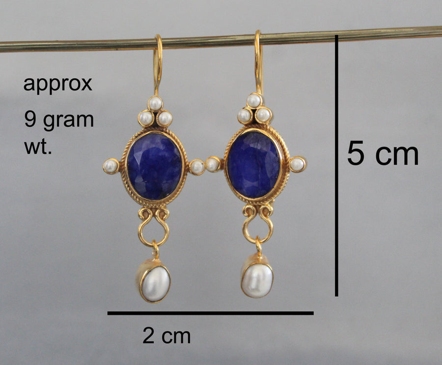 Emerald and Pearl Earrings, Art Nouveau Style, 18K Gold, photo 3
