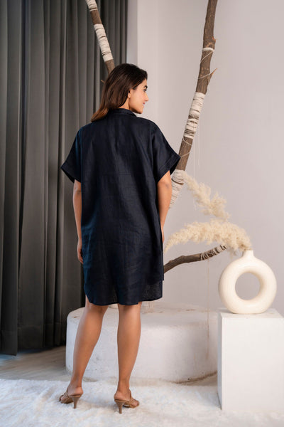 Oversized Linen Shirt Dress, Long Sleeve, photo 2
