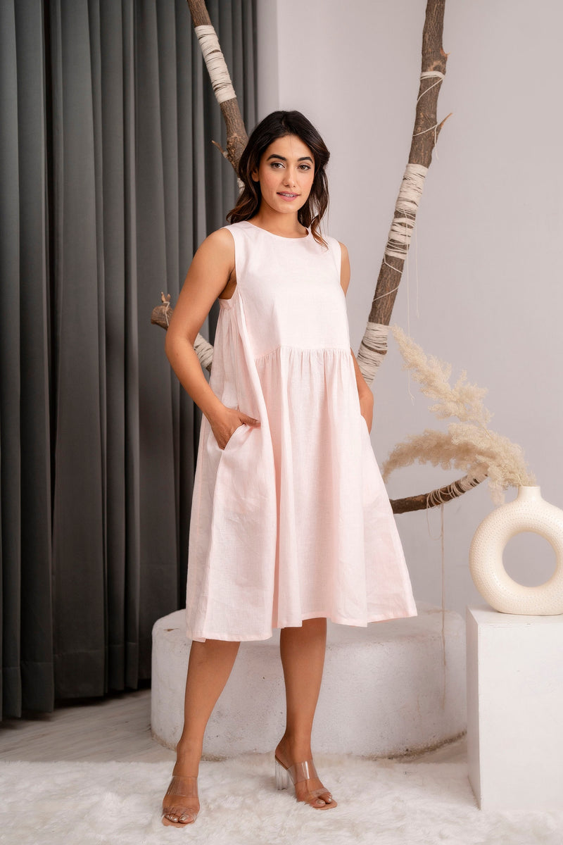 Sleeveless Linen Midi Dress, photo 4