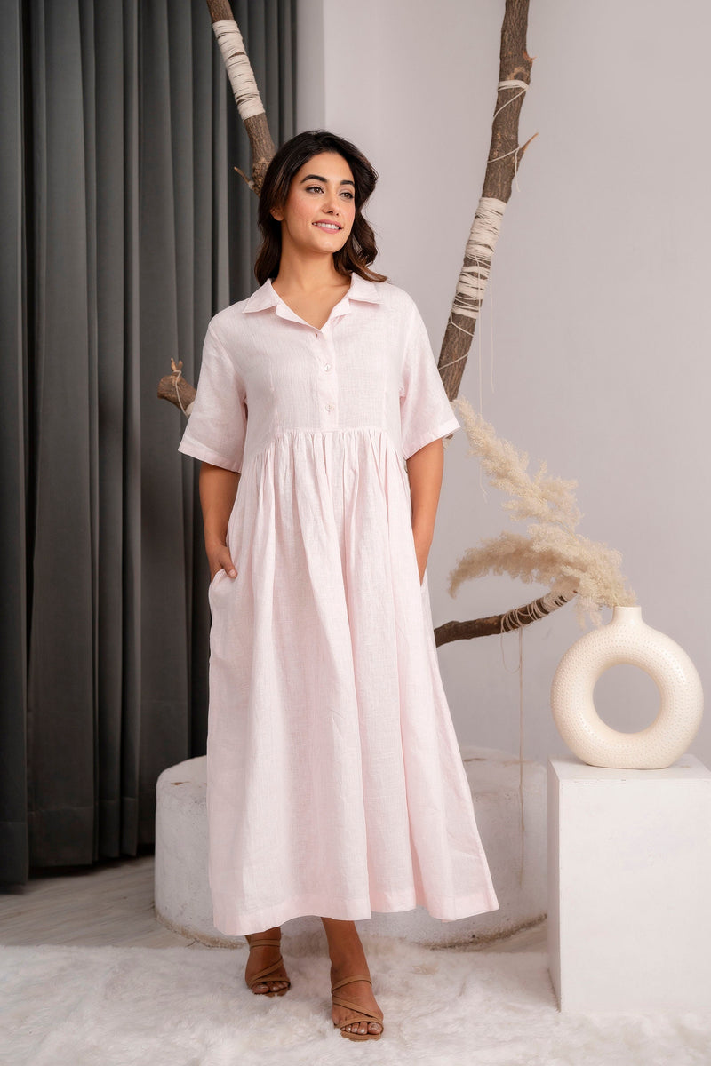 Long Linen Dress, Loose Linen Dress, Plus Size Clothing, Classic Linen Dress Women, Elegant Linen Dress, Premium Linen Clothing for Women