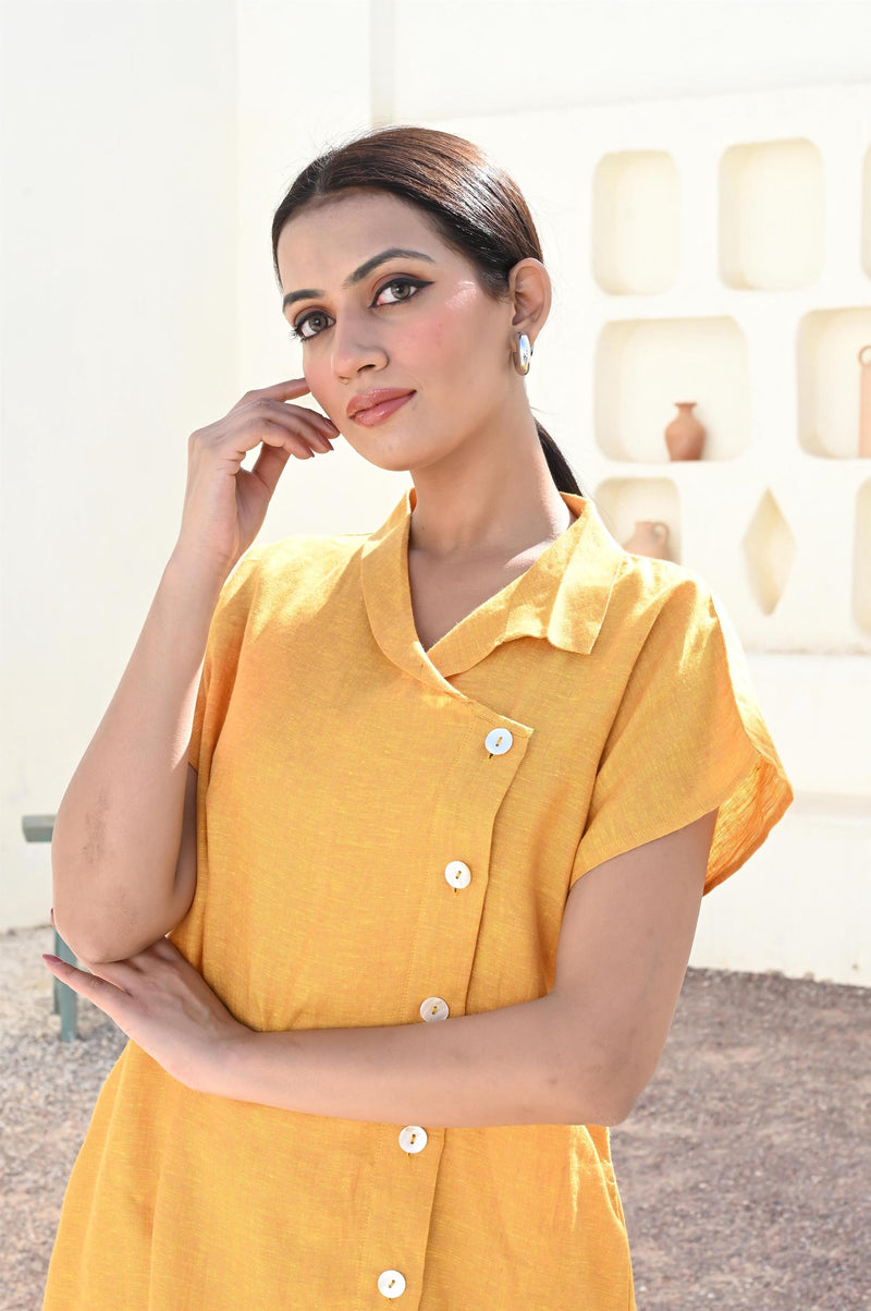 Linen Button Down Shirt Dress, photo 2