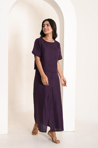 High Waist Linen Maxi Skirt: Wrap Style, Eco Friendly Natural Pure Linen