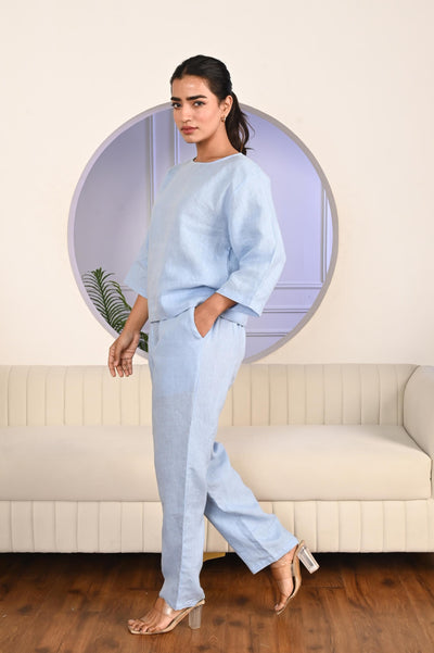 Sky Blue Linen Co-ord Set, photo 4