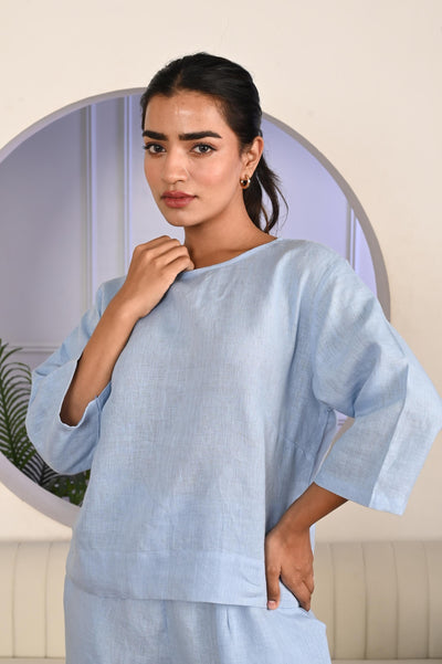 Sky Blue Linen Co-ord Set, photo 5