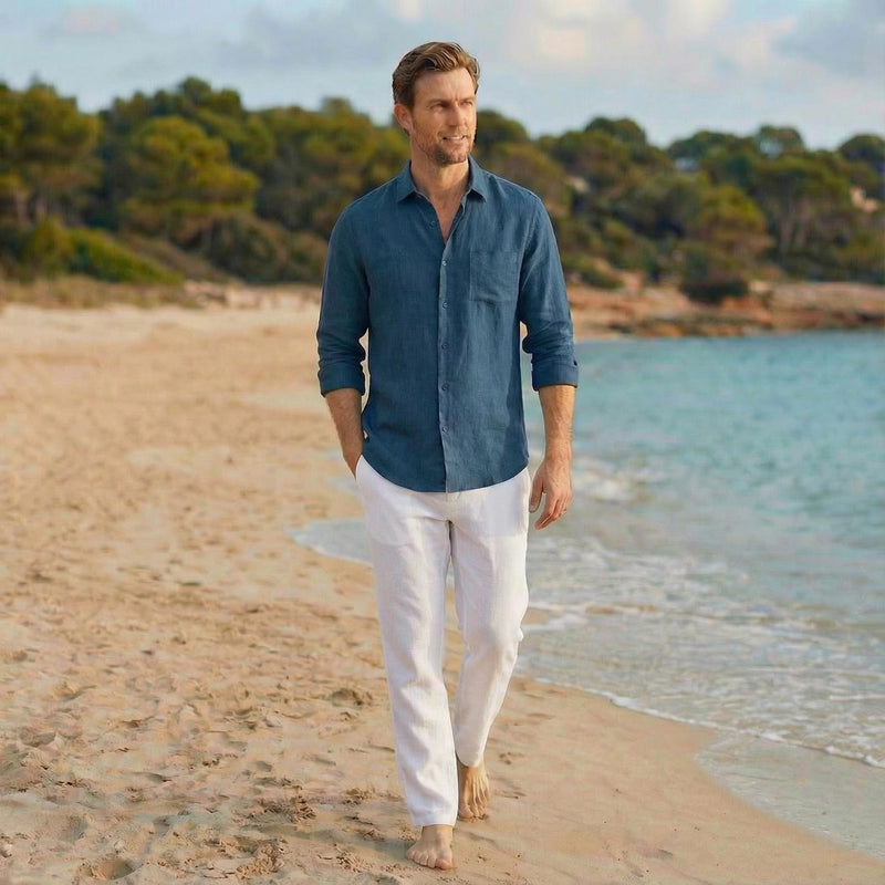 Men's Natural Linen Shirt, Organic Clothing, photo 3