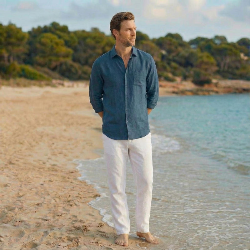 Men's Natural Linen Shirt, Organic Clothing, photo 4