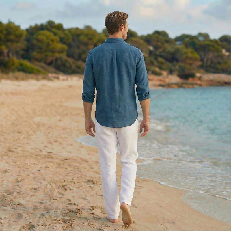 Men's Natural Linen Shirt, Organic Clothing, photo 2