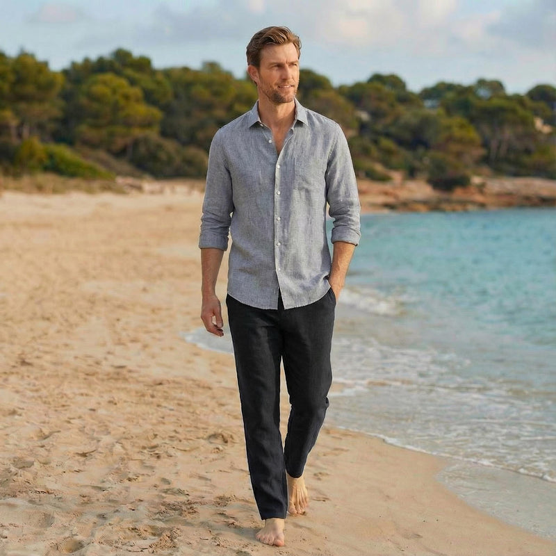 Men's Relaxed Linen Shirt for Daily Wear