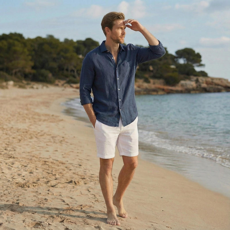 Men's Classic Linen Shirt for Spring Wear, photo 3