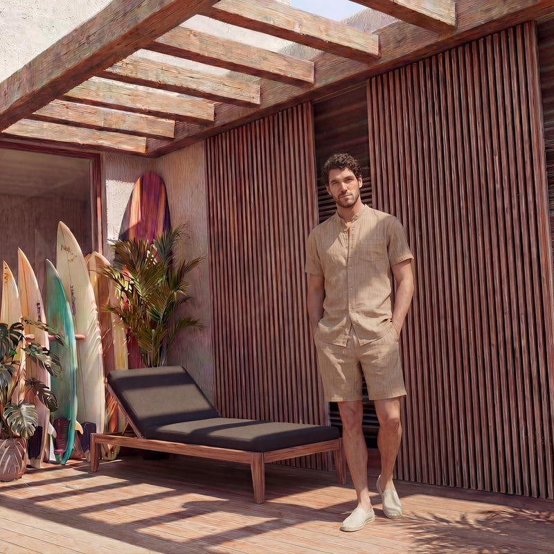 Men's Softened Short Sleeve Linen Shirt