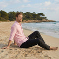 Pure Linen Button-Up Shirt, linen clothes for men, fashionable mens clothing, Gift for Men, Beach linen shirt