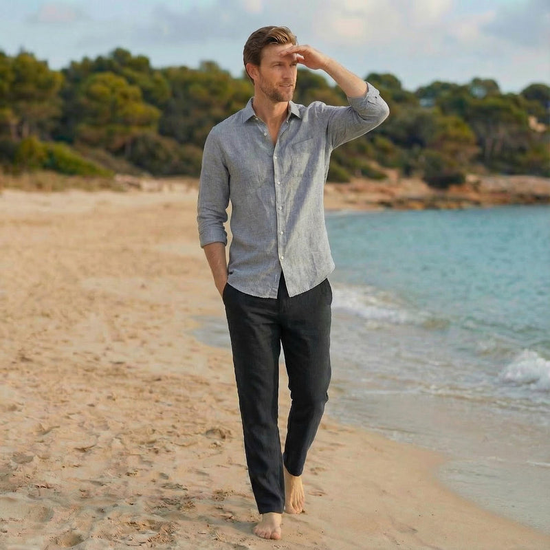 Men's Relaxed Linen Shirt for Daily Wear, photo 2