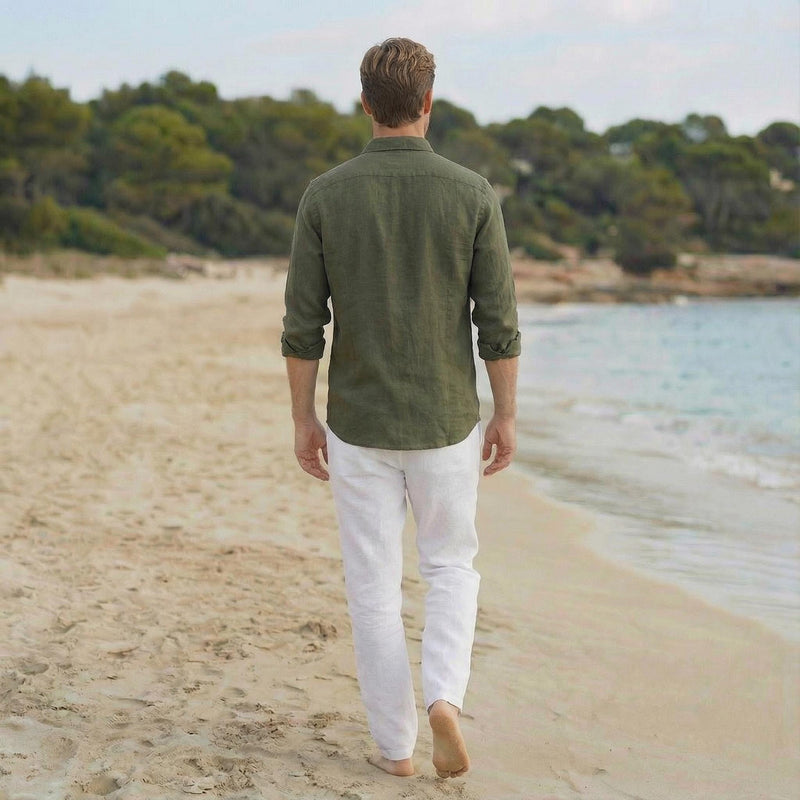 Men's Handmade Linen Shirt, Organic Finish, photo 2