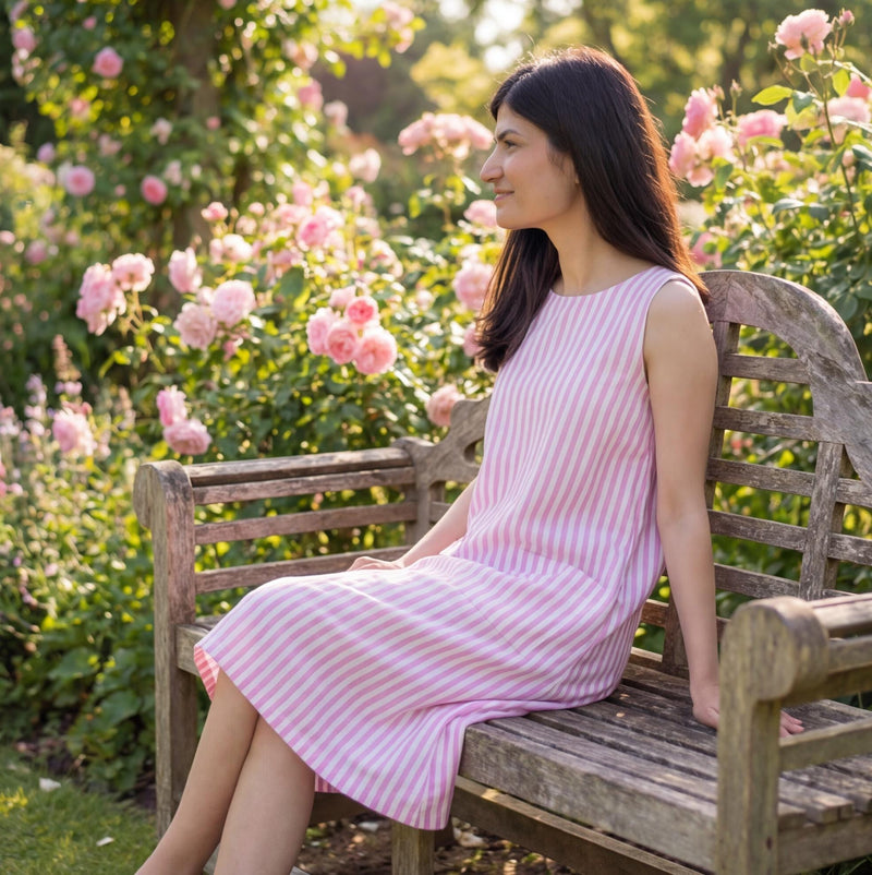 Sleeveless Linen Midi Dress with Pockets, photo 2