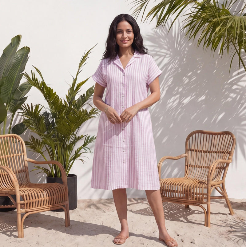 Striped Linen Dress