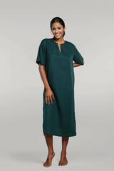 Drop Shoulder Relax Fit Dress with Pockets