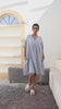 Oversized Linen Beach Dress, V-Neck: product video