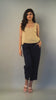 Beige Linen Sleeveless Crop Top: product video