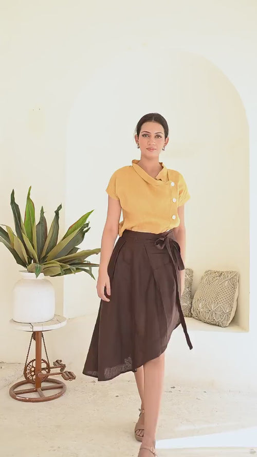 Asymmetric Linen Shirt, Linen Blouse Women, Linen Women's Clothing, Short Sleeve Linen Shirt Women, Linen Womens Tops, Linen Clothing Women