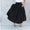 Black Casual Loose Pleated Elastic Waist Skirt