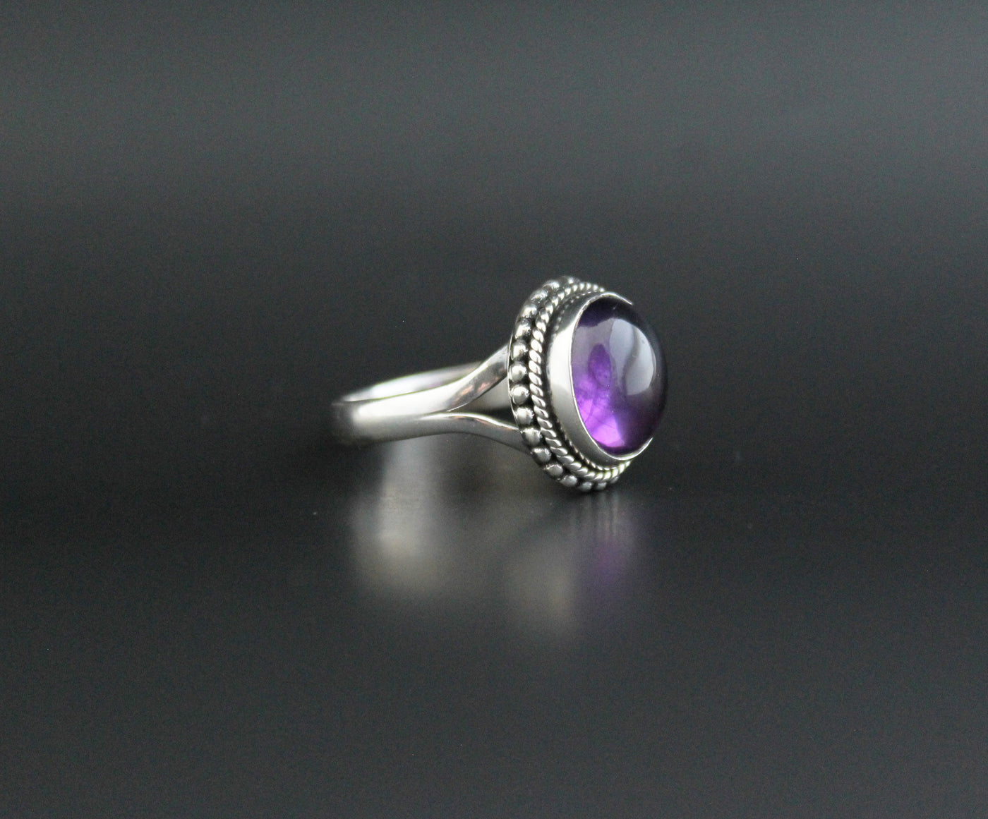 Natural Amethyst Ring, 925 Silver Ring, Amethyst Gemstone Ring, Amethyst Silver Ring, Engagement Ring, Cocktail Ring, Purple Gem