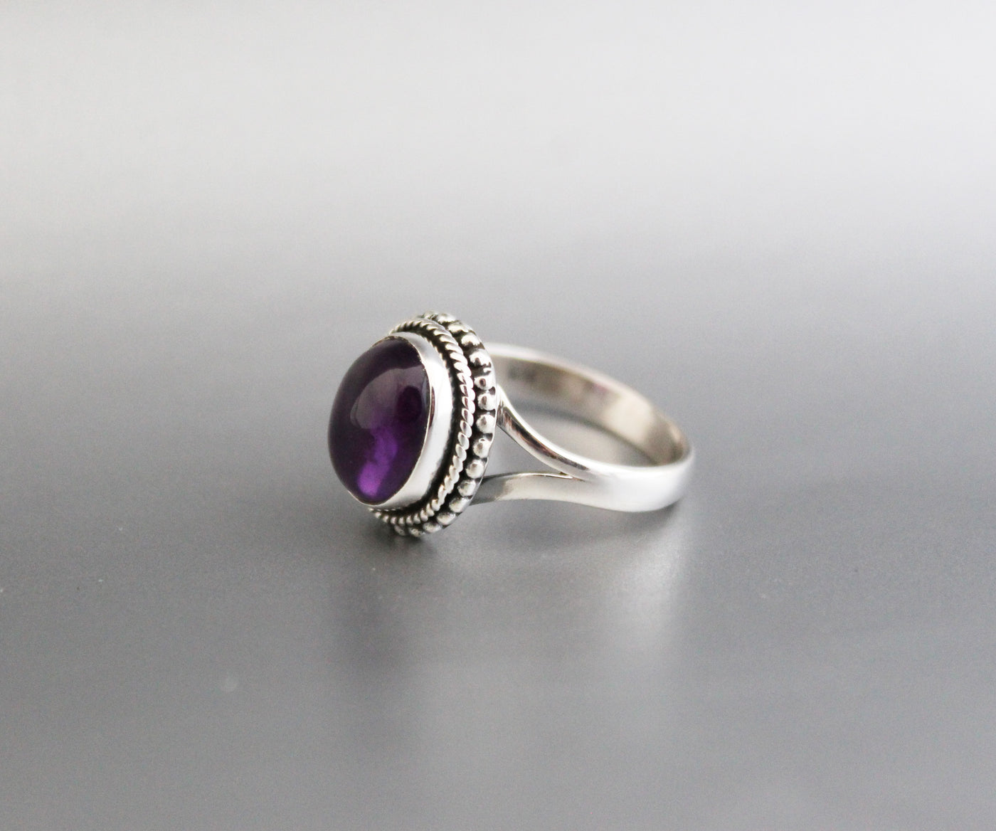 Natural Amethyst Ring, 925 Silver Ring, Amethyst Gemstone Ring, Amethyst Silver Ring, Engagement Ring, Cocktail Ring, Purple Gem