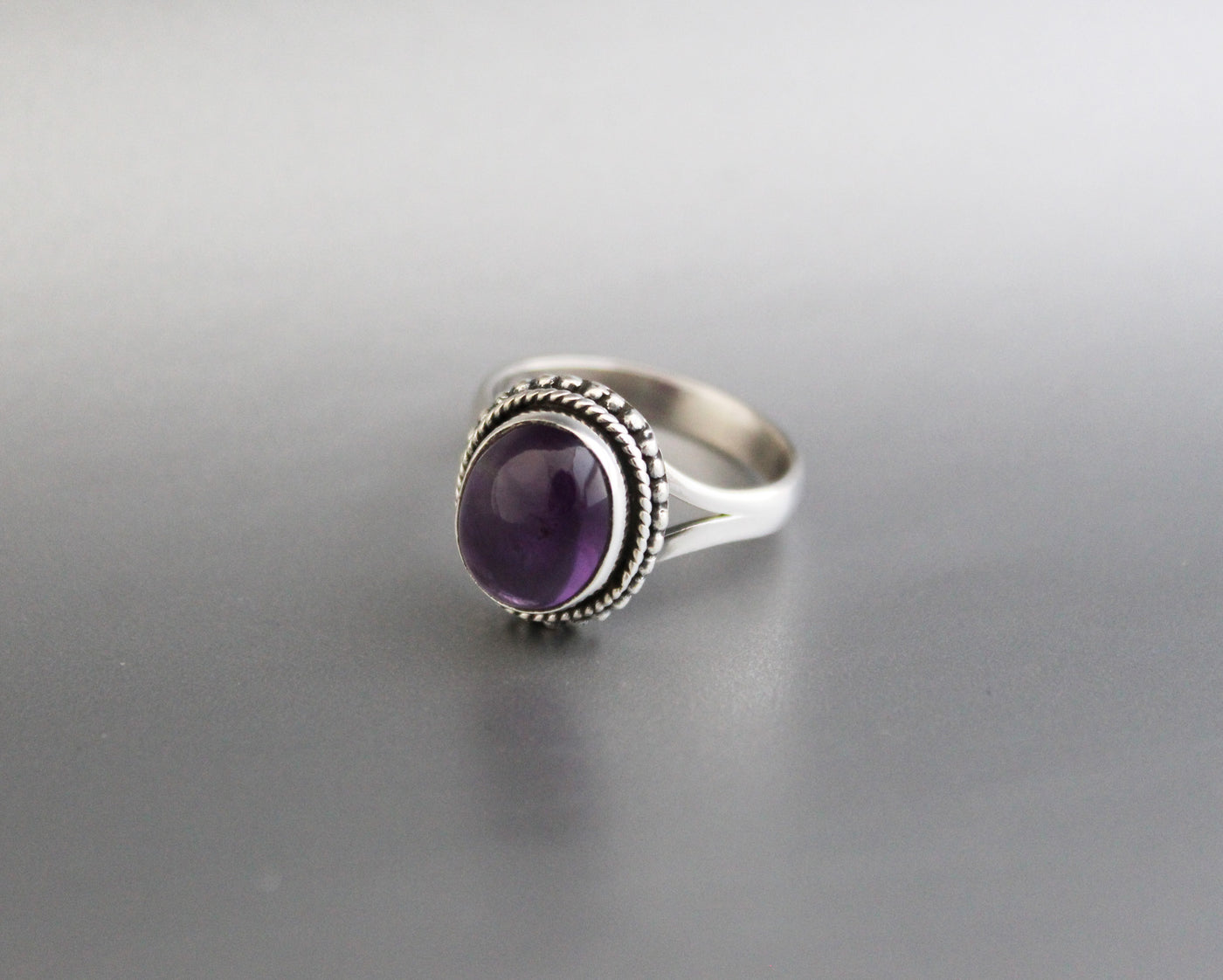 Natural Amethyst Ring, 925 Silver Ring, Amethyst Gemstone Ring, Amethyst Silver Ring, Engagement Ring, Cocktail Ring, Purple Gem