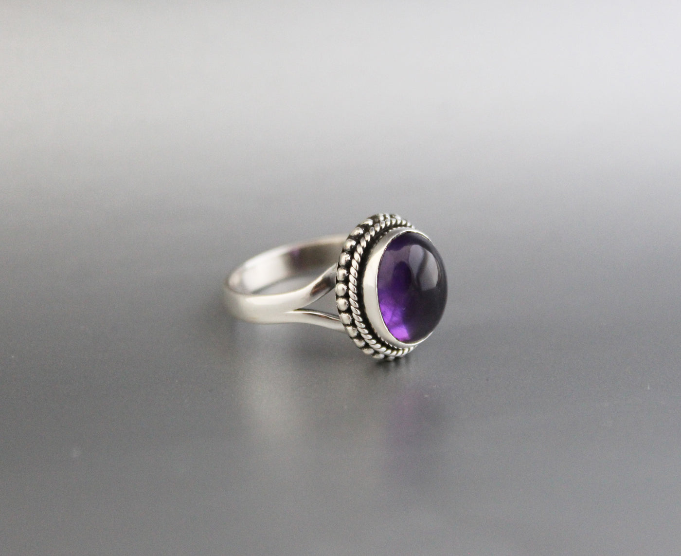 Natural Amethyst Ring, 925 Silver Ring, Amethyst Gemstone Ring, Amethyst Silver Ring, Engagement Ring, Cocktail Ring, Purple Gem