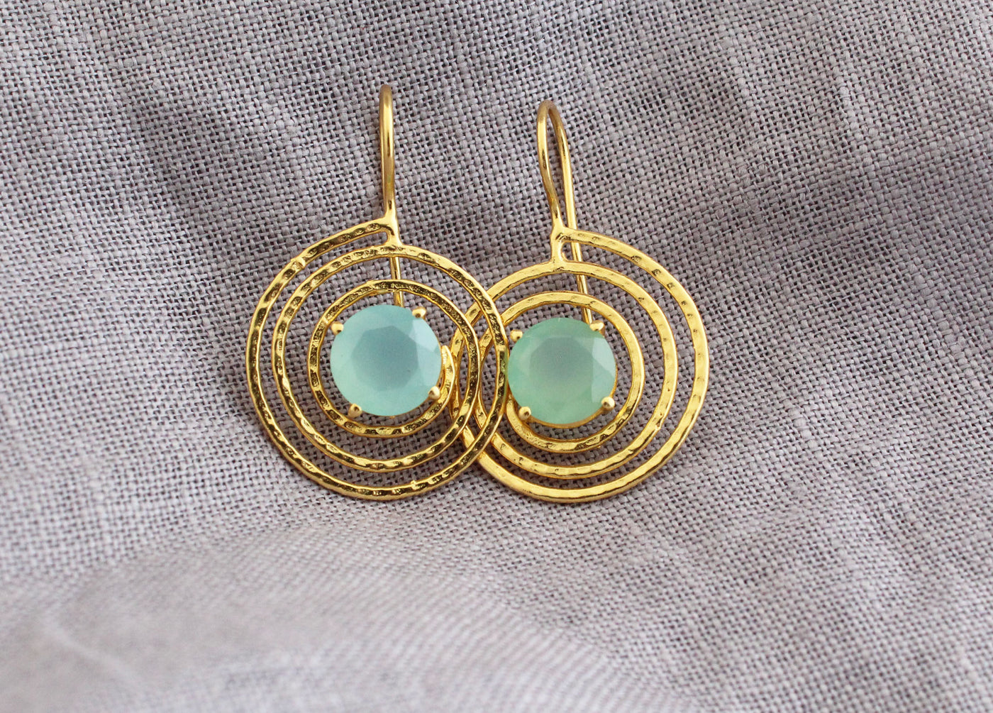 Aqua Chalcedony Earrings, Aqua Chalcedony Jewelry, Everyday Earrings, Gold Plated Earrings, Boho Earrings, Dainty Earrings, Bridesmaid Gifts