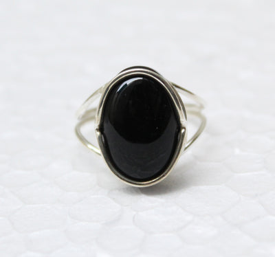 Natural Black Onyx Ring, Rose Gold Ring, 925 Sterling Silver Ring, Designer Ring, Black Onyx Jewelry, Beautiful Ring,Natural Stone,Boho Ring