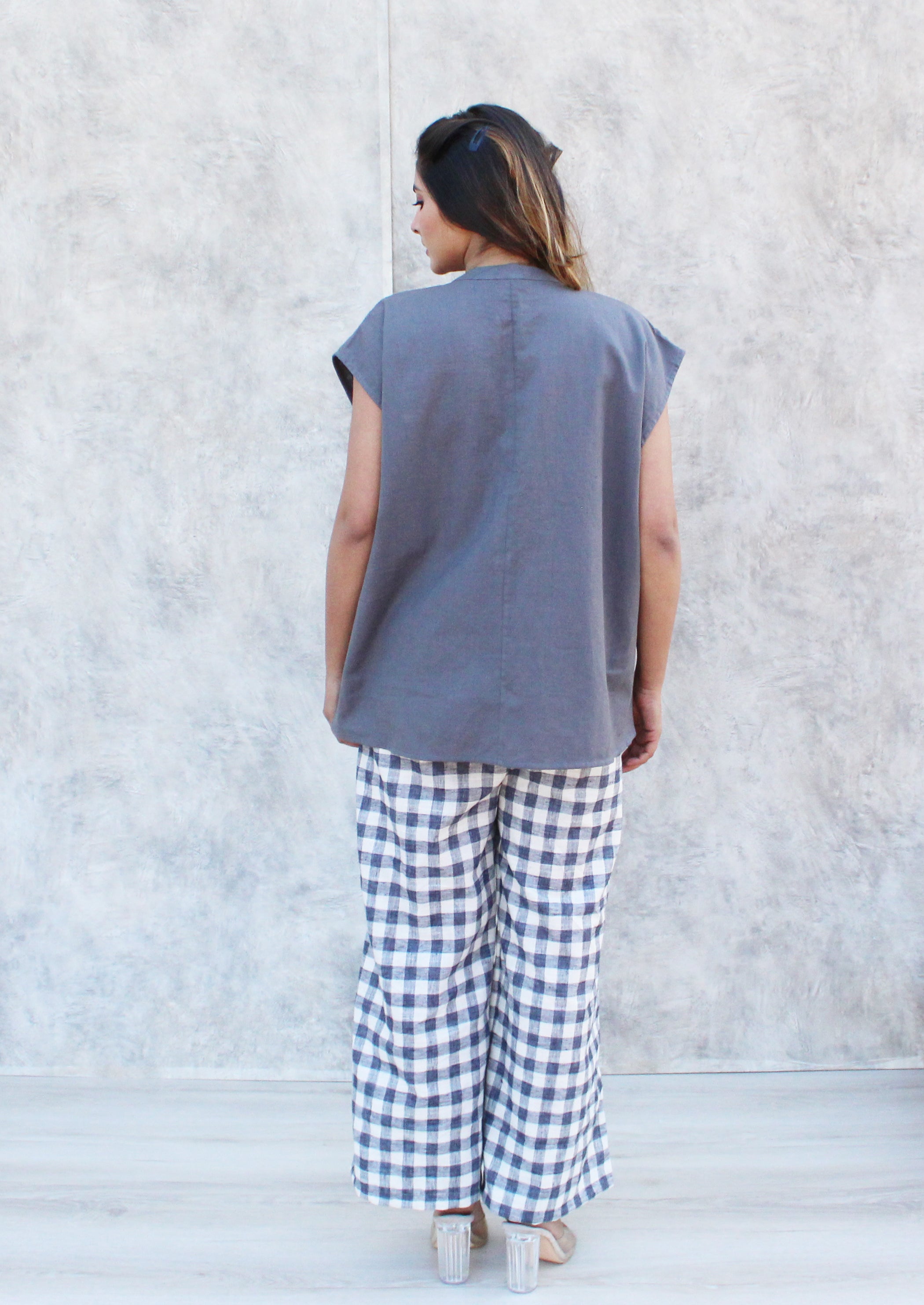 Loose Linen Blend Top , Oversized Cotton, Checks Culottes, Loose Linen Pants, High Waist Trousers, Straight Leg Trouser Linen Tee, Cotton Blouse for Women, Linen Blouse Button Up, Linen collar shirt, Soft Cotton Tops 