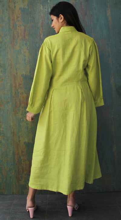 Long linen dress for woman, Vintage inspired linen dress, Linen clothing for woman, Loose linen Dress with pockets, Lounge Wear, A Dress