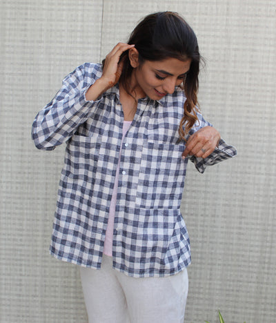 Checked shirt for women