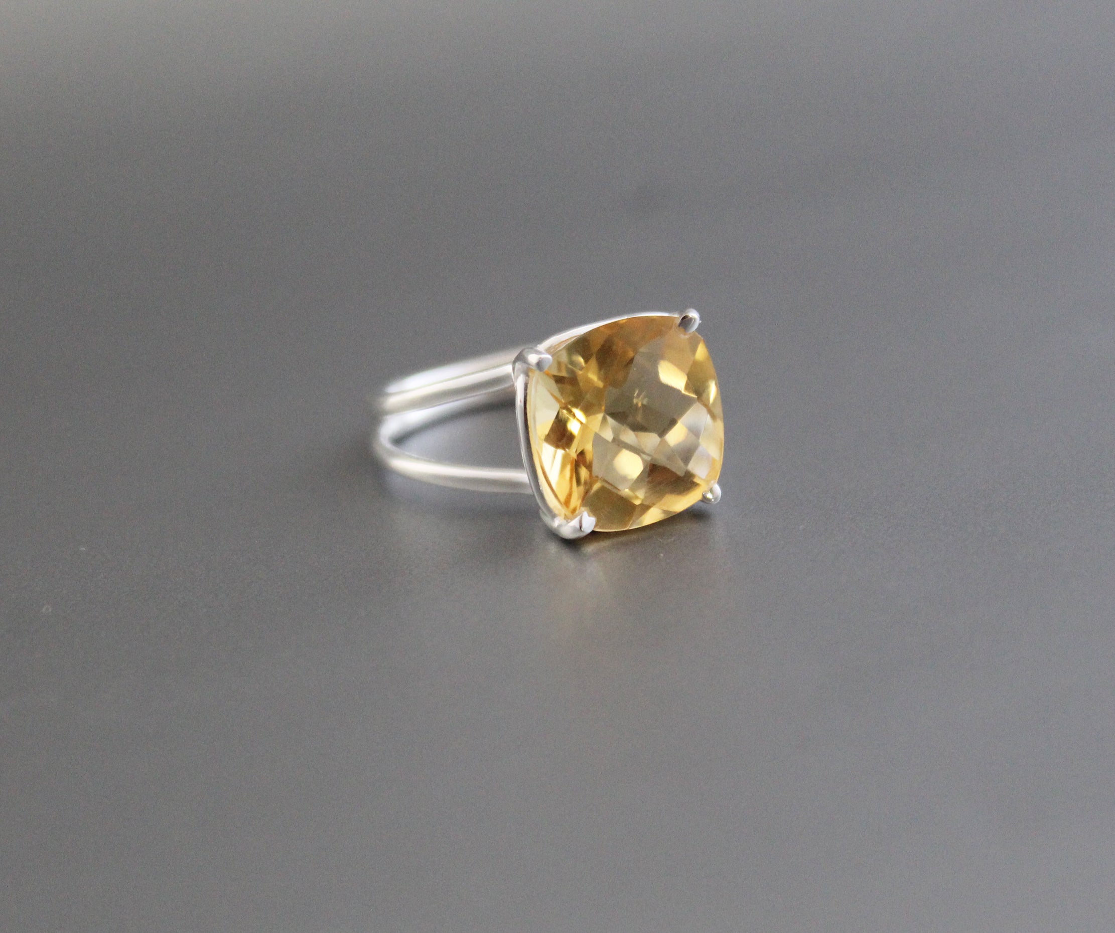 Natural Citrine Ring, November Birthstone, Stacking Ring, Yellow Crystal Ring, Designer Ring, Gold Ring, Wedding Gifts, Gift for Her