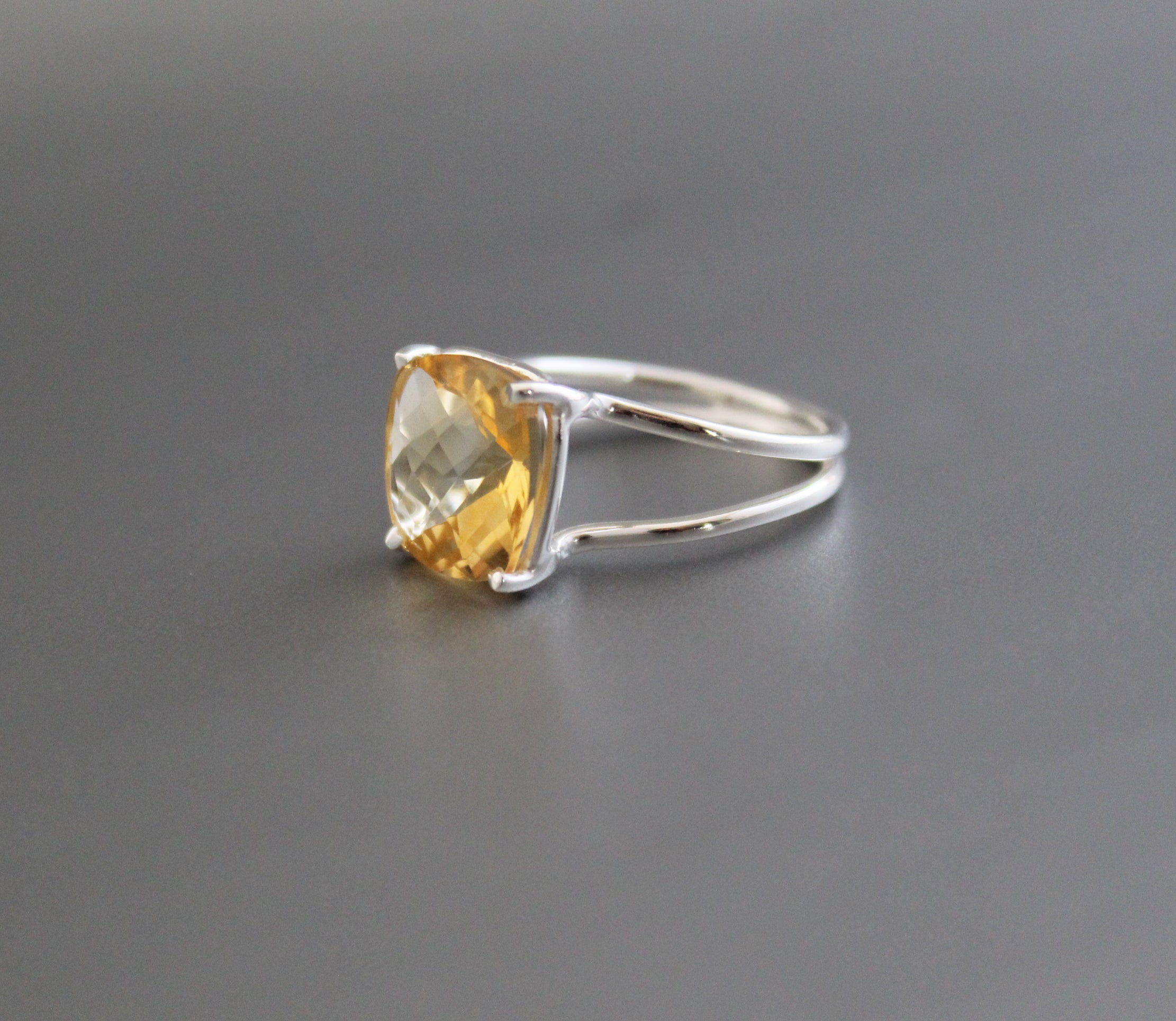 Natural Citrine Ring, November Birthstone, Stacking Ring, Yellow Crystal Ring, Designer Ring, Gold Ring, Wedding Gifts, Gift for Her