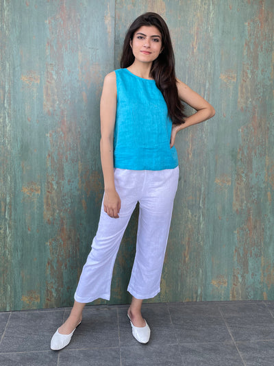 Comfortable Sleeveless Linen Tank Top for summer