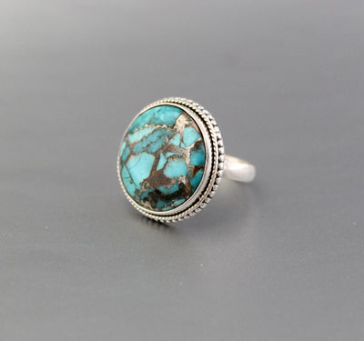 Copper Turquoise Ring