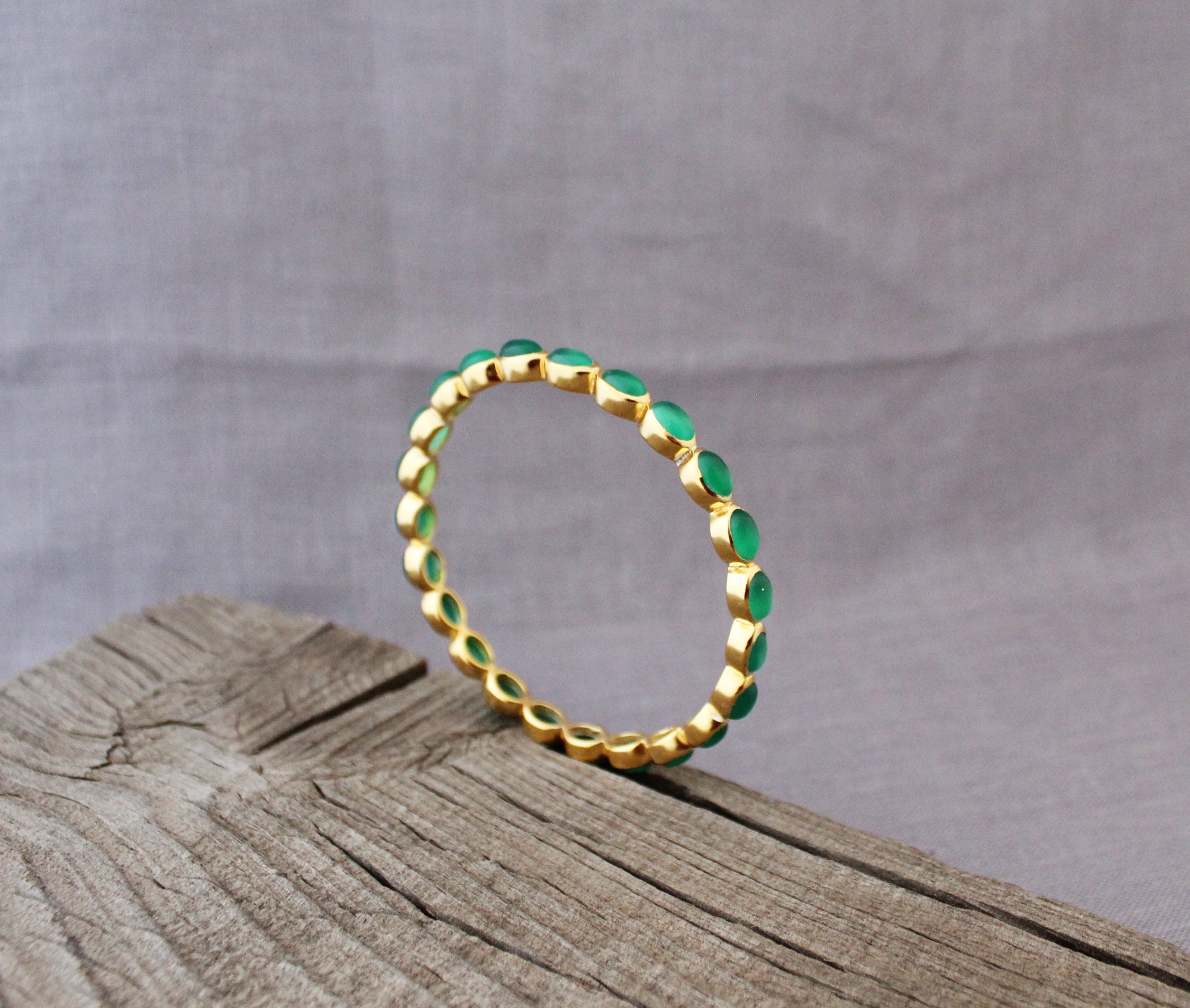 Green Onyx Bangle, Green Stone Bracelet, Sterling Silver, 14K Gold Filled Bangles, Gemstone Bangles, Bezel Set Bangles, Perfect Gift,Organic