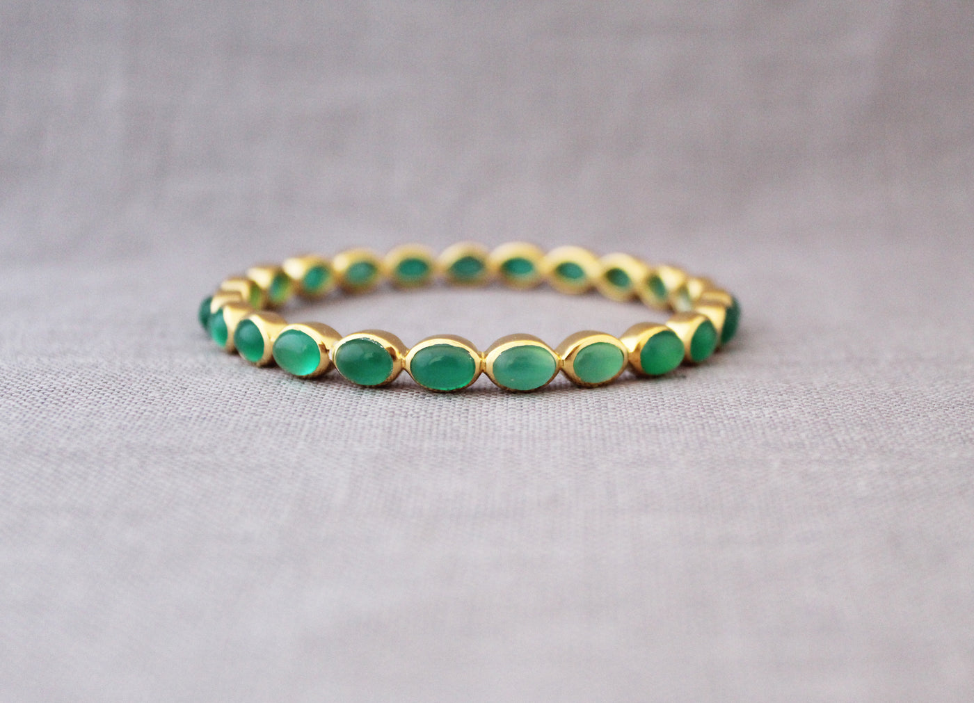 Green Onyx Bangle, Green Stone Bracelet, Sterling Silver, 14K Gold Filled Bangles, Gemstone Bangles, Bezel Set Bangles, Perfect Gift,Organic