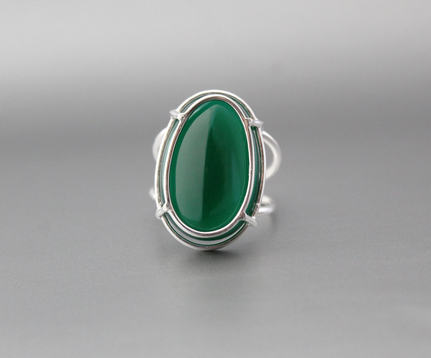 Natural Green Onyx Ring, Handmade 925 Silver Ring, Green Onyx Designer Ring, December Birthstone, Promise Ring, Hand Crafted Bohemian Ring
